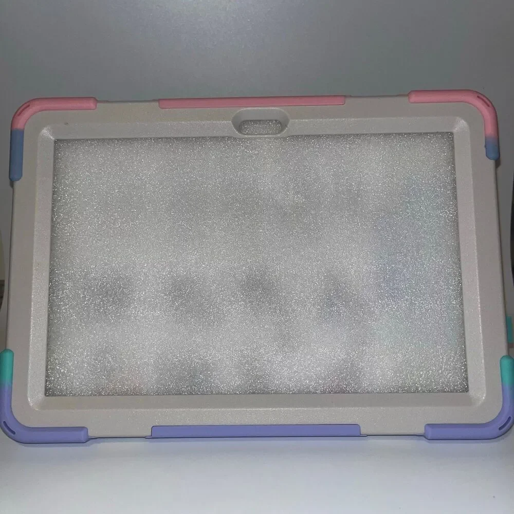 Heavy Duty Hybrid Rugged Shockproof Case 360 Gen/iPad 7th Gen Rainbow Pink